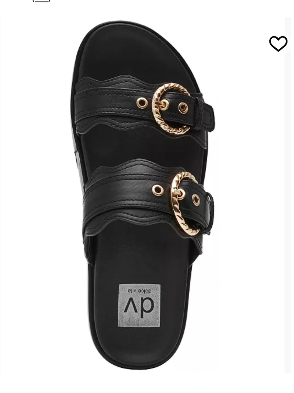DV Dolce Vita Women's Serpent Double Band Footbed Platform Sandals Size 9